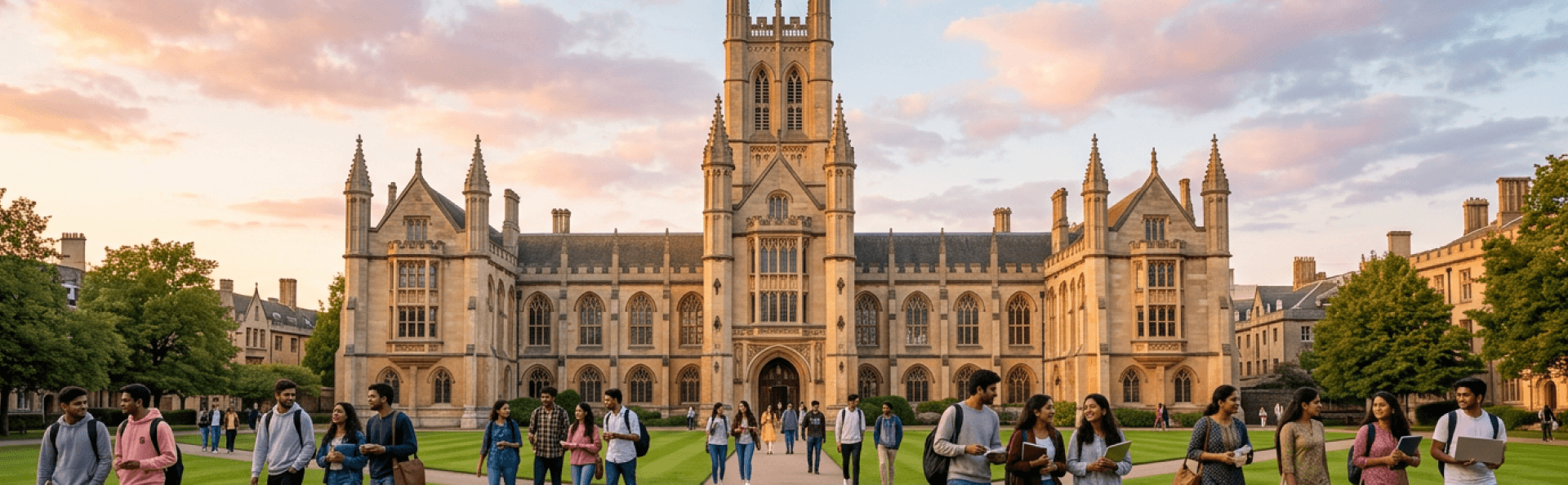 Students on campus