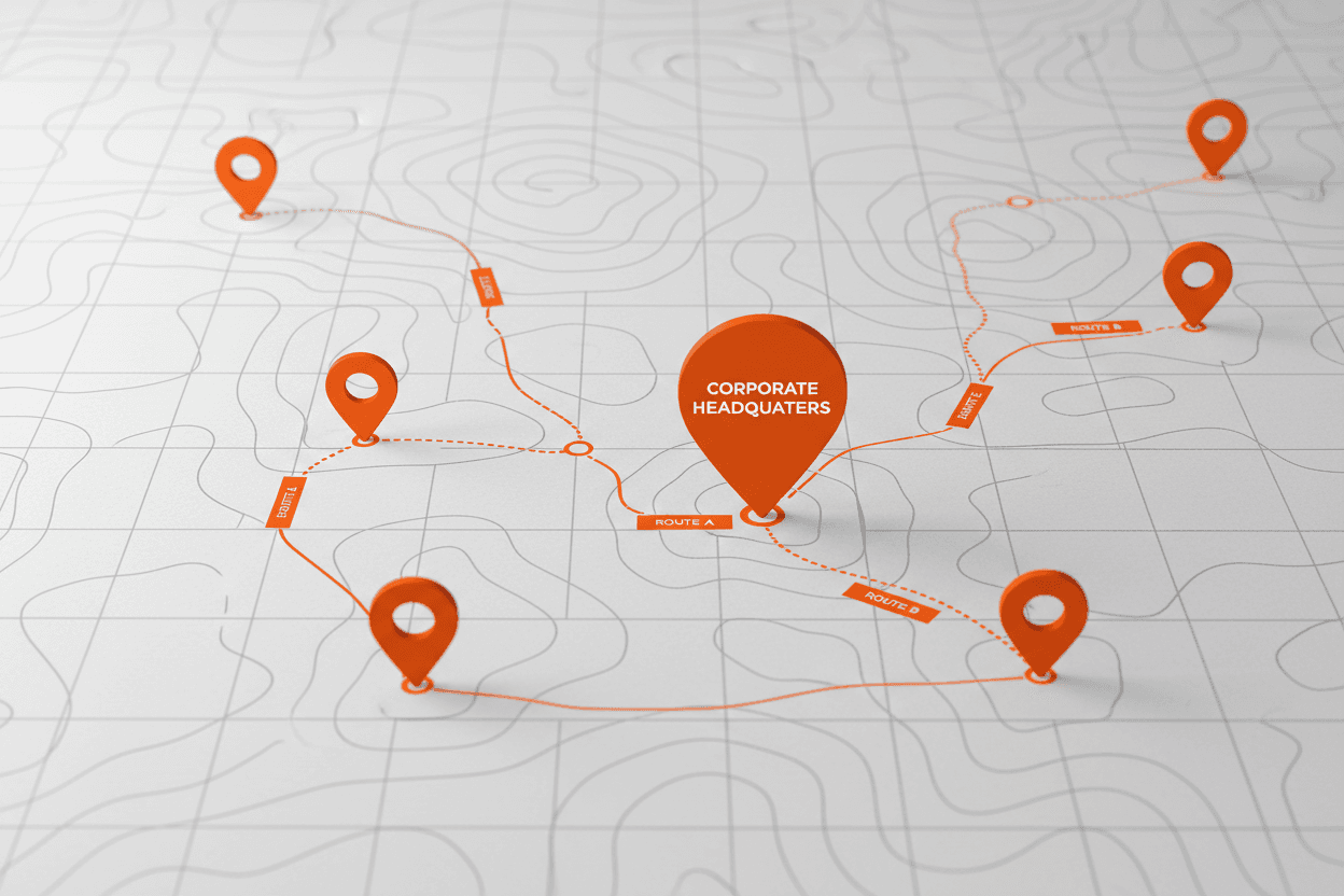 Map showing ASB campus location